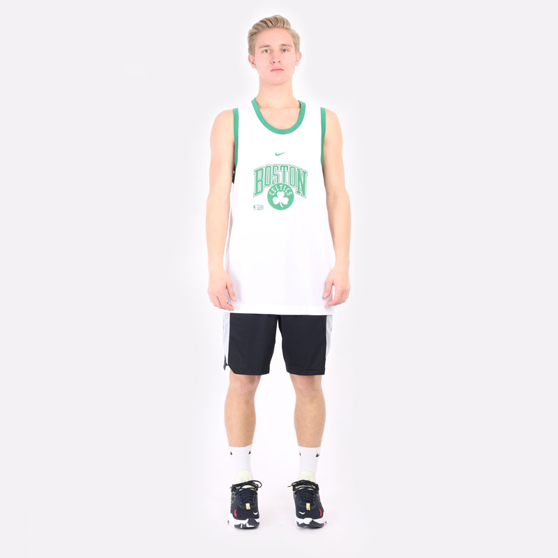 мужская белая майка Nike  NBA Tank Boston Celtics Courtside DB1268-100 - цена, описание, фото 5