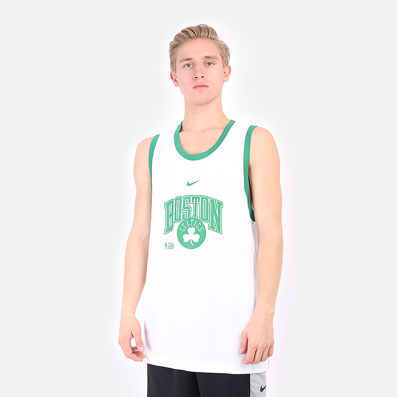 Мужская майка Nike NBA Tank Boston Celtics Courtside (DB1268-100)  - цена, описание, фото 1