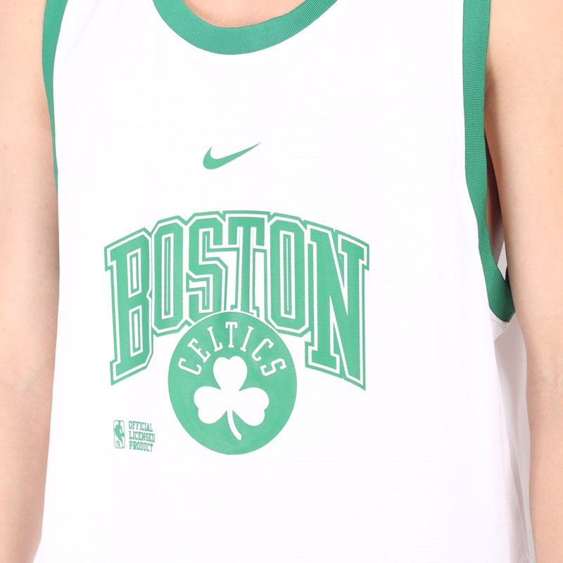 мужская белая майка Nike  NBA Tank Boston Celtics Courtside DB1268-100 - цена, описание, фото 2