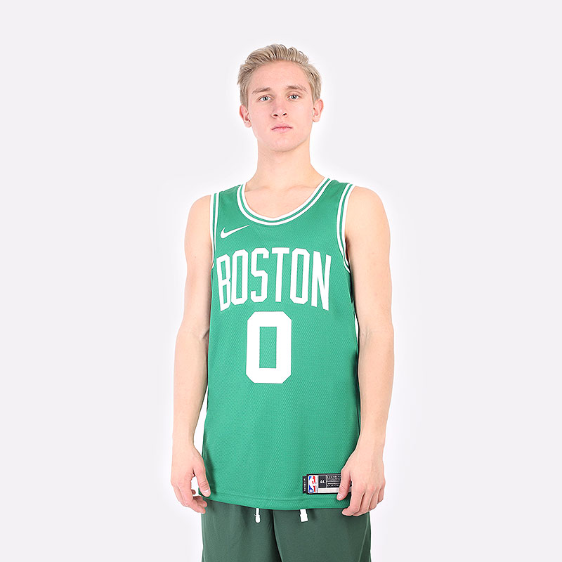 мужская зеленая майка Nike Celtics Icon Edition 2020 CW3659-314 - цена, описание, фото 1