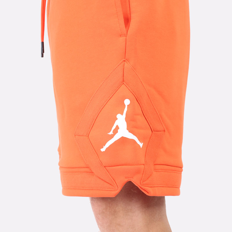 мужские оранжевые шорты Jordan ESSENTIAL FLEECE DIAMOND SHORTS DA9824-803 - цена, описание, фото 2