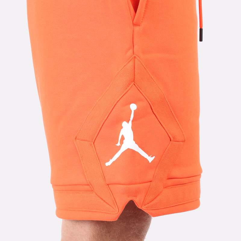 мужские оранжевые шорты Jordan ESSENTIAL FLEECE DIAMOND SHORTS DA9824-803 - цена, описание, фото 4