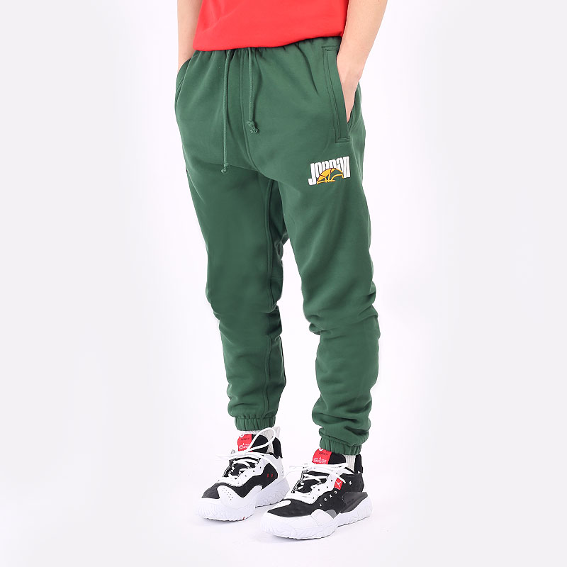 мужские зеленые брюки Jordan Sport DNA Pant DC9635-333 - цена, описание, фото 1