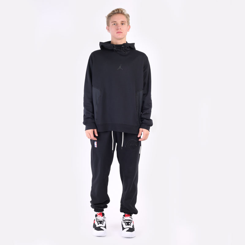 мужская черная толстовка Jordan Dri-FIT Air Statement Fleece Pullover Hoodie DA9849-010 - цена, описание, фото 7