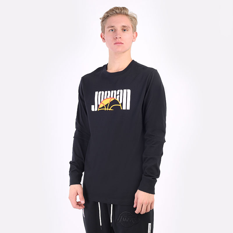   лонгслив Jordan Sport DNA Long-Sleeve T-Shirt DC9771-010 - цена, описание, фото 1