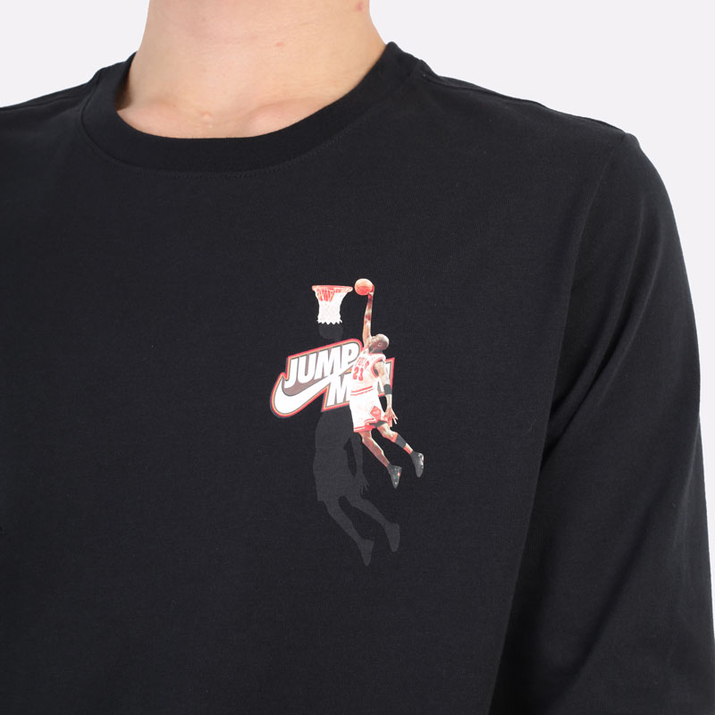   лонгслив Jordan Jumpman Long-Sleeve T-Shirt DC9775-010 - цена, описание, фото 6