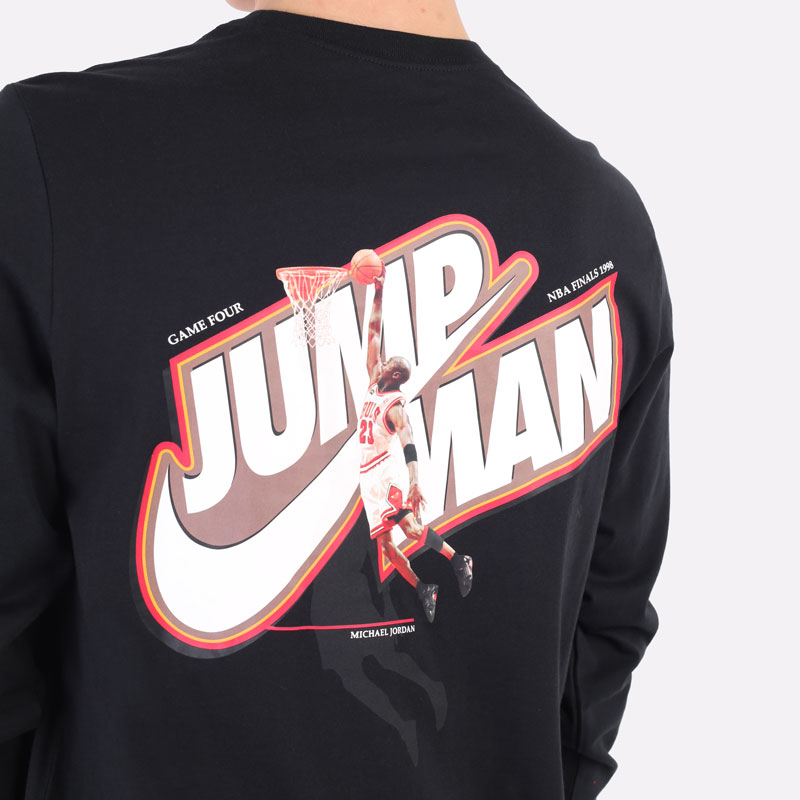 Лонгслив Jordan Jumpman Long-Sleeve T-Shirt (DC9775-010)  - цена, описание, фото 2