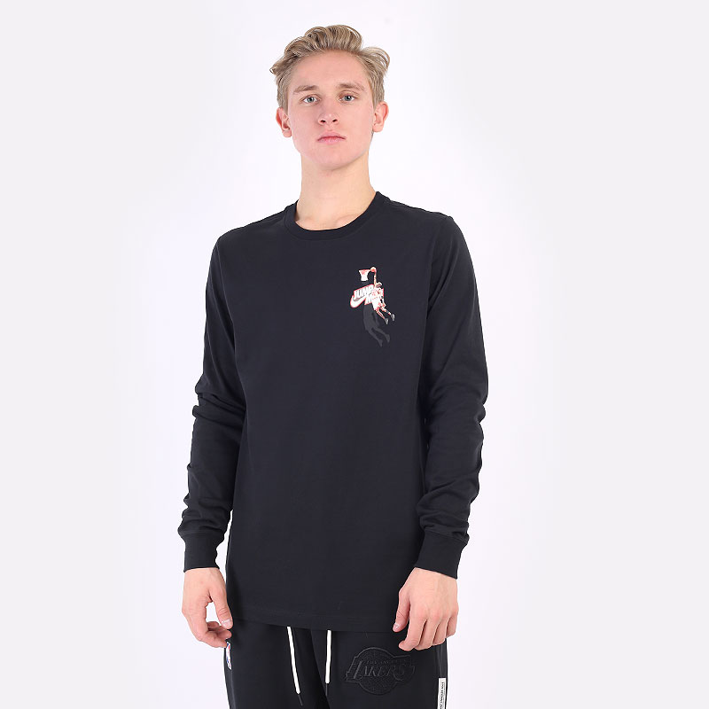   лонгслив Jordan Jumpman Long-Sleeve T-Shirt DC9775-010 - цена, описание, фото 1