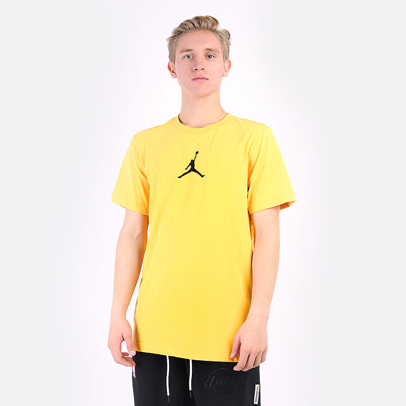 мужская желтая футболка Jordan Jumpman Short-Sleeve T-Shirt CW5190-781 - цена, описание, фото 1