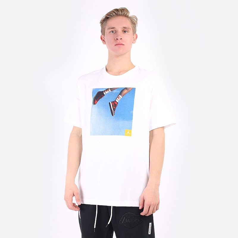 мужская белая футболка Jordan Jumpman Photo T-Shirt DA9894-100 - цена, описание, фото 1