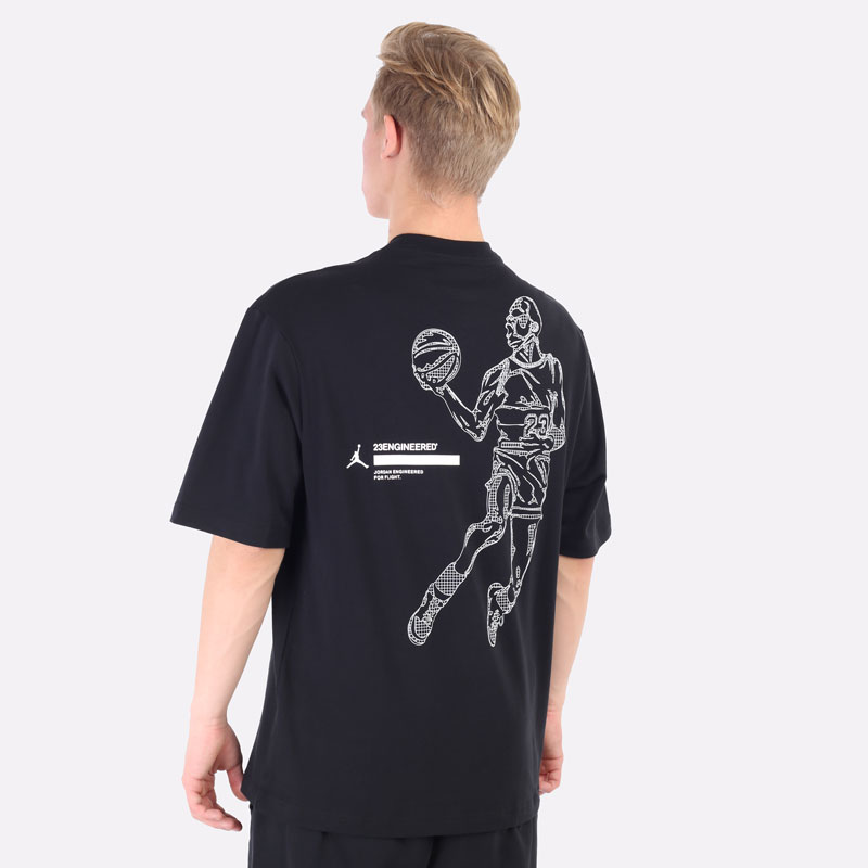 мужская черная футболка Jordan 23 Engineered Short-Sleeve T-Shirt DC9769-010 - цена, описание, фото 4