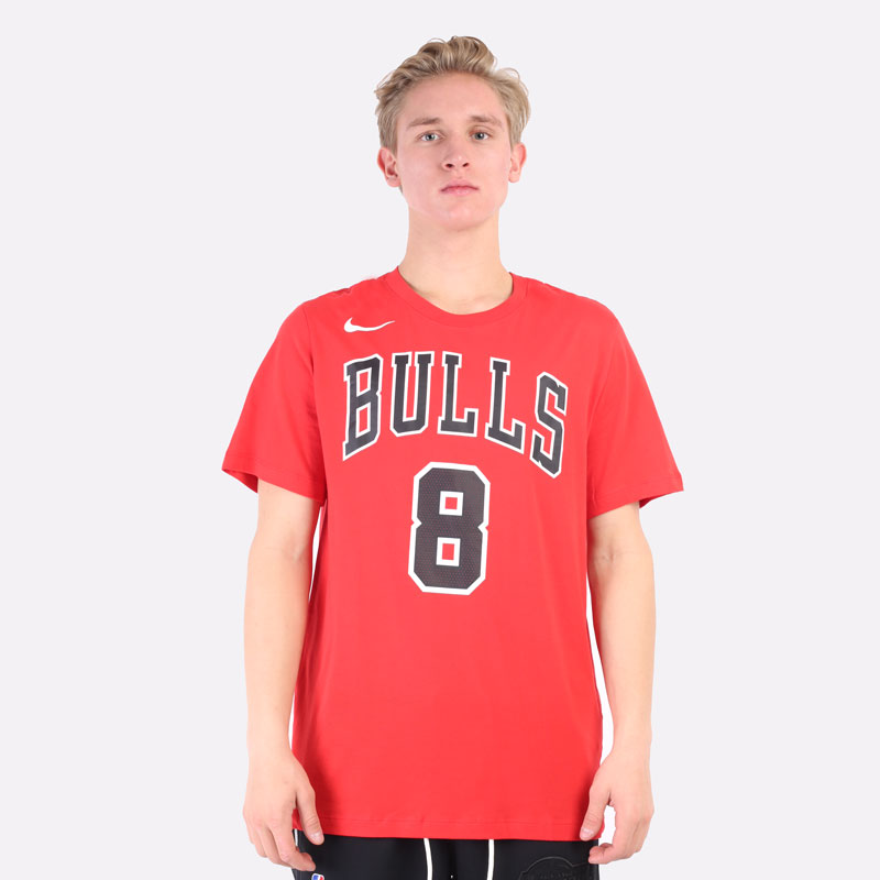 мужская красная футболка Nike NBA Zach LaVine Bulls CV8510-658 - цена, описание, фото 4