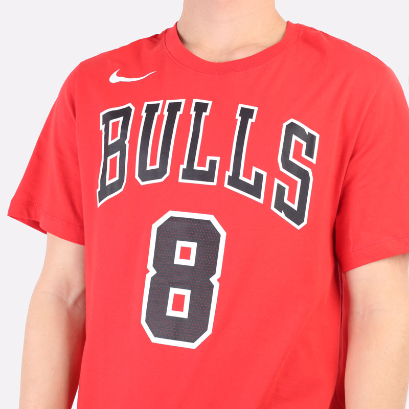 мужская красная футболка Nike NBA Zach LaVine Bulls CV8510-658 - цена, описание, фото 2