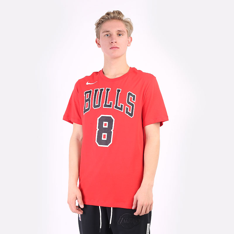 мужская красная футболка Nike NBA Zach LaVine Bulls CV8510-658 - цена, описание, фото 1