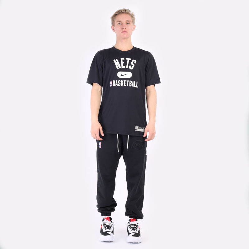 мужская черная футболка Nike Brooklyn Nets Dri-FIT NBA T-Shirt DA5913-010 - цена, описание, фото 6