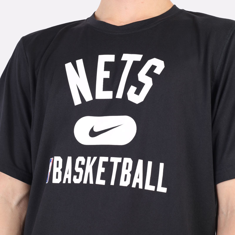 мужская черная футболка Nike Brooklyn Nets Dri-FIT NBA T-Shirt DA5913-010 - цена, описание, фото 4