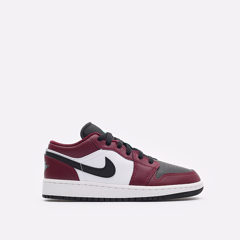 женские бордовые кроссовки Jordan 1 Low SE (GS) DM0589-635 - цена, описание, фото 1