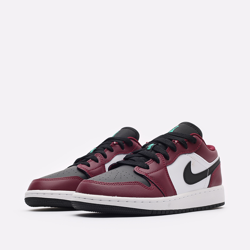 женские бордовые кроссовки Jordan 1 Low SE (GS) DM0589-635 - цена, описание, фото 4