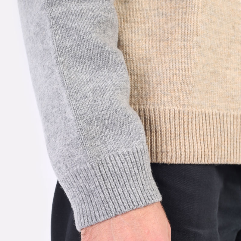 мужской разноцветный свитер Carhartt WIP Triple Sweater I029514-grey/black - цена, описание, фото 4