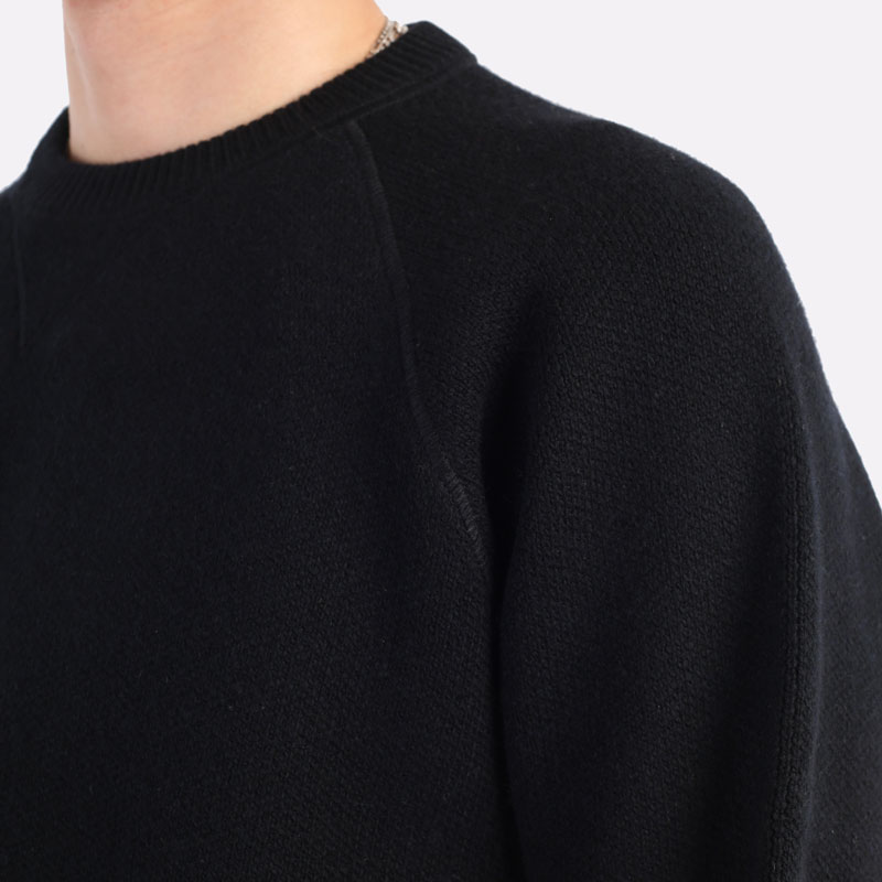 мужской черный свитер Carhartt WIP Chase Sweater I028362-black/gold - цена, описание, фото 6
