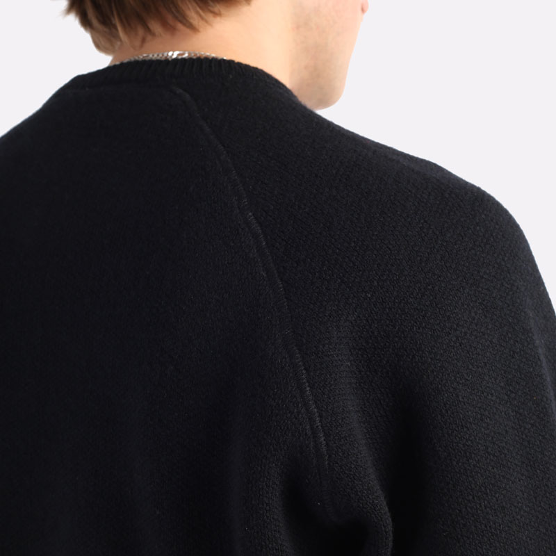 мужской черный свитер Carhartt WIP Chase Sweater I028362-black/gold - цена, описание, фото 3