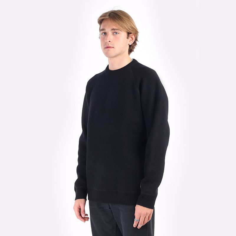 мужской черный свитер Carhartt WIP Chase Sweater I028362-black/gold - цена, описание, фото 1