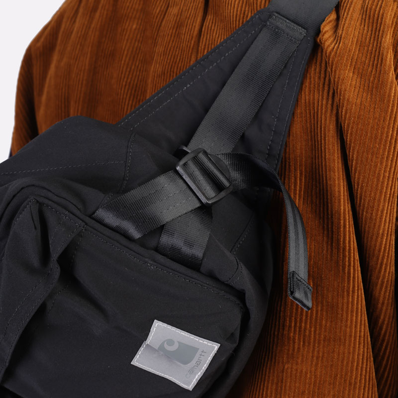  черная сумка Carhartt WIP Kilda Hip Bag I029494-black - цена, описание, фото 4
