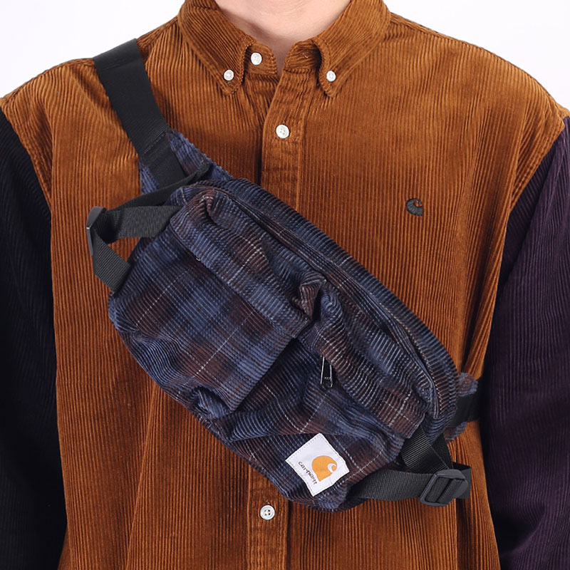  фиолетовая сумка Carhartt WIP Flint Hip Bag I029506-tobacco - цена, описание, фото 1