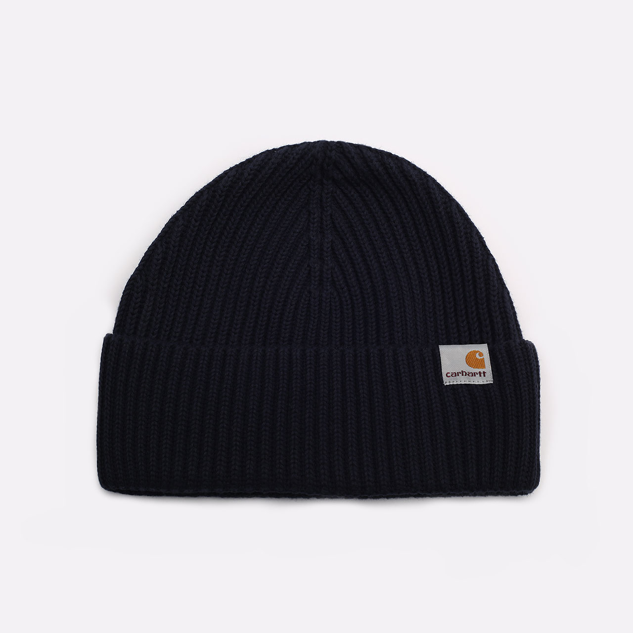  синяя шапка Carhartt WIP Burbank Beanie I029491-dark navy - цена, описание, фото 1