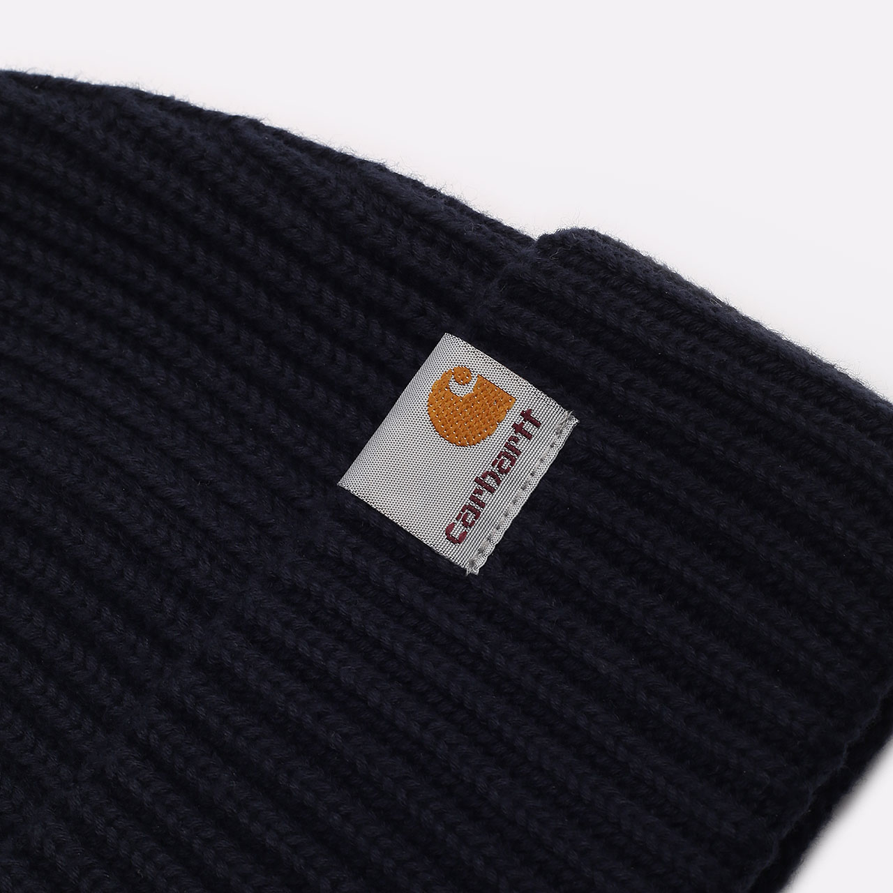  синяя шапка Carhartt WIP Burbank Beanie I029491-dark navy - цена, описание, фото 2