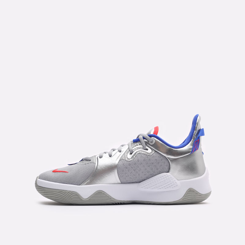 мужские серые баскетбольные кроссовки Nike PG 5 CW3143-005 - цена, описание, фото 2