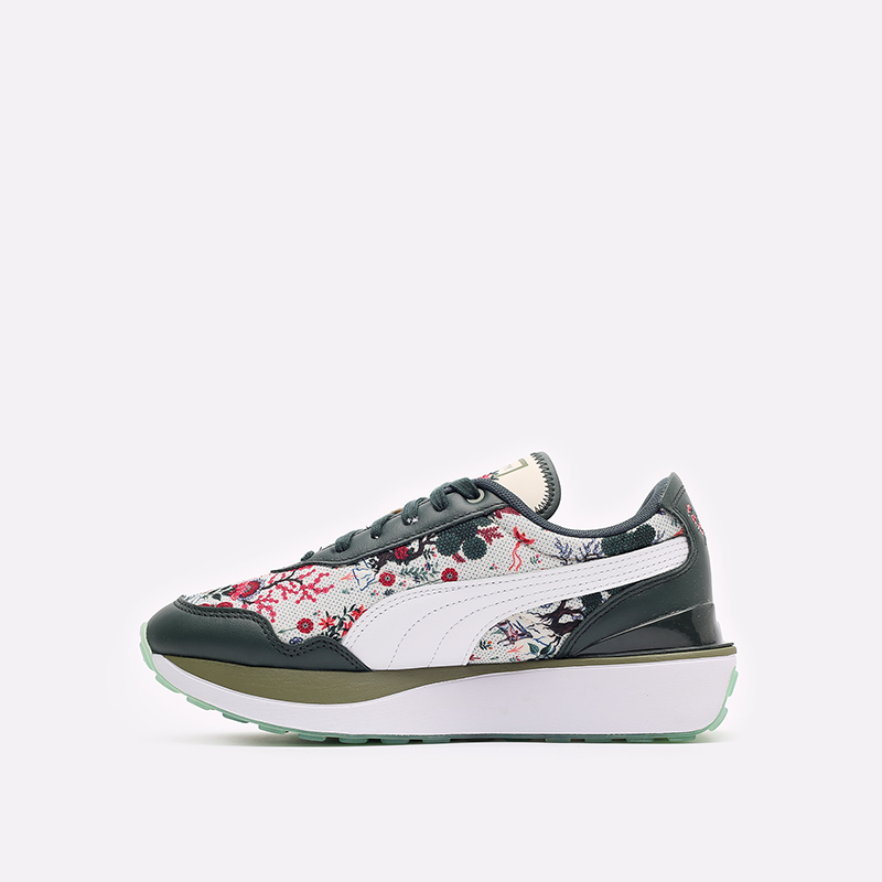 женские зеленые кроссовки PUMA Cruise Rider NU x Liberty 38210701 - цена, описание, фото 2