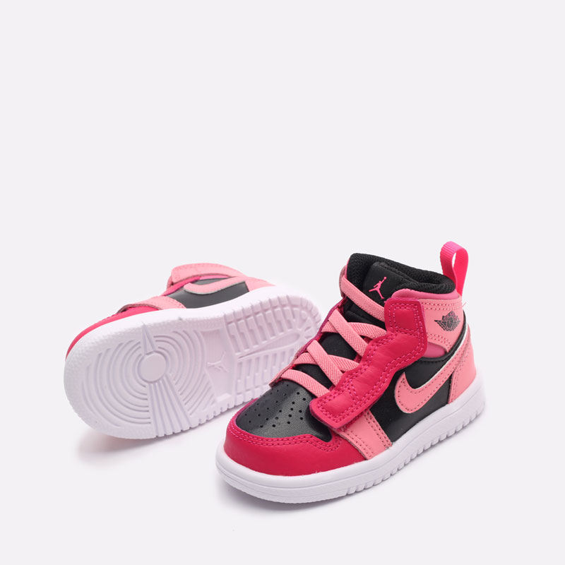 детские розовые кроссовки Jordan 1 Mid Alt (TD) AR6352-662 - цена, описание, фото 4