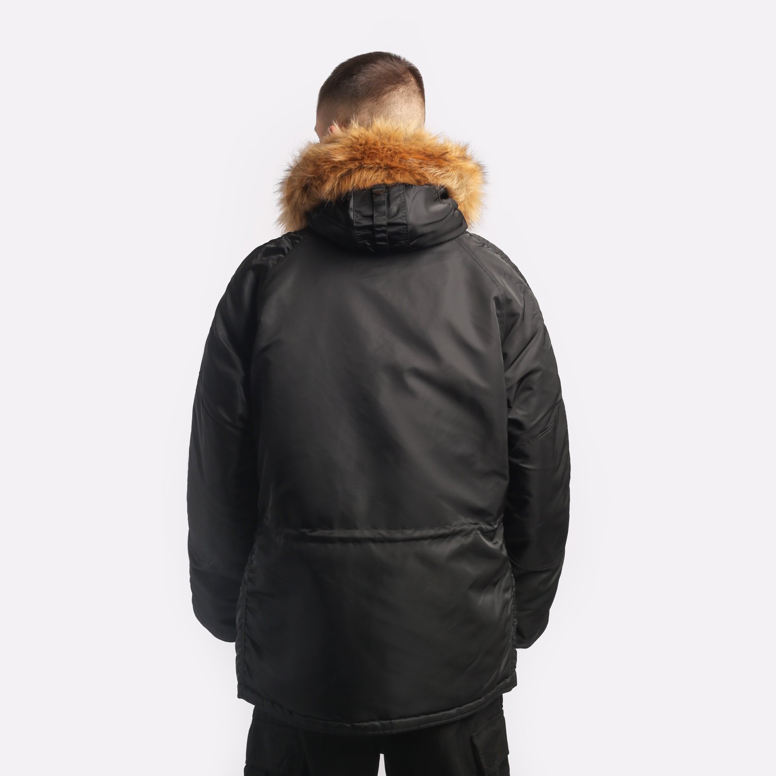 мужская куртка Alpha Industries Parka N-3B HERITAGE  (MJN31000C1-black)  - цена, описание, фото 2