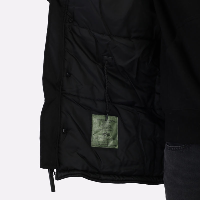 мужская черная куртка Alpha Industries N-3B ALPINE Parka MJN49503C1-black - цена, описание, фото 8