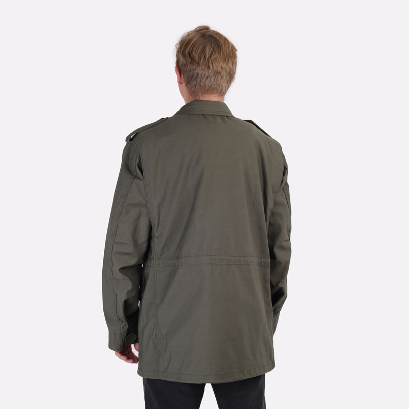 мужская зеленая куртка Alpha Industries M-65 Field Coat MJM24000C1-olive - цена, описание, фото 5