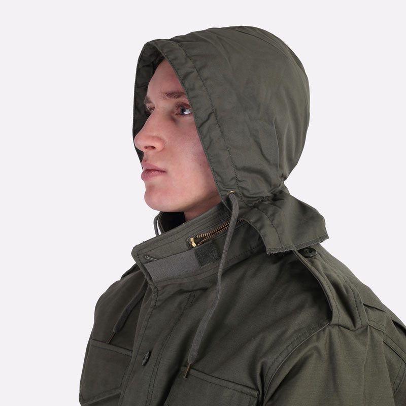 мужская зеленая куртка Alpha Industries M-65 Field Coat MJM24000C1-olive - цена, описание, фото 6