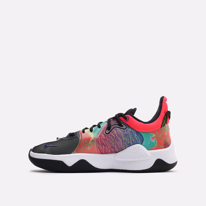  разноцветные баскетбольные кроссовки Nike PG 5 CW3143-600 - цена, описание, фото 2