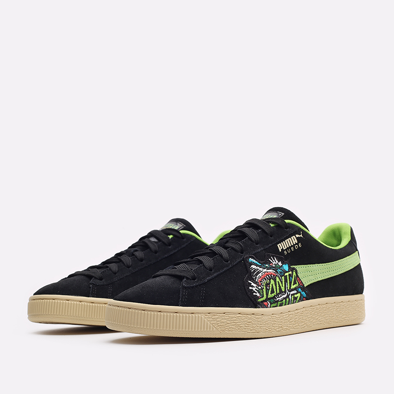 мужские черные кроссовки PUMA Suede x Santa Cruz Shark 38190501 - цена, описание, фото 4