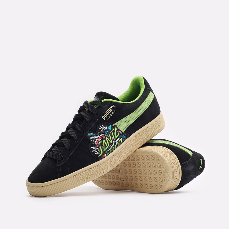 мужские черные кроссовки PUMA Suede x Santa Cruz Shark 38190501 - цена, описание, фото 2