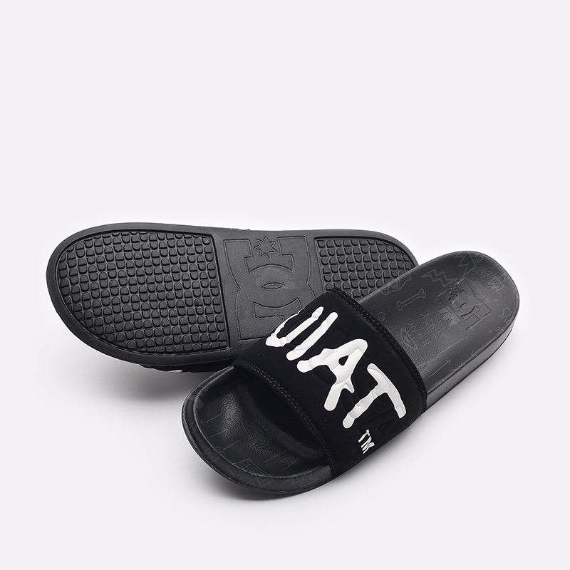 мужские черные сланцы DC SHOES Basq Slide ADYL100075-bdp-bdp - цена, описание, фото 5