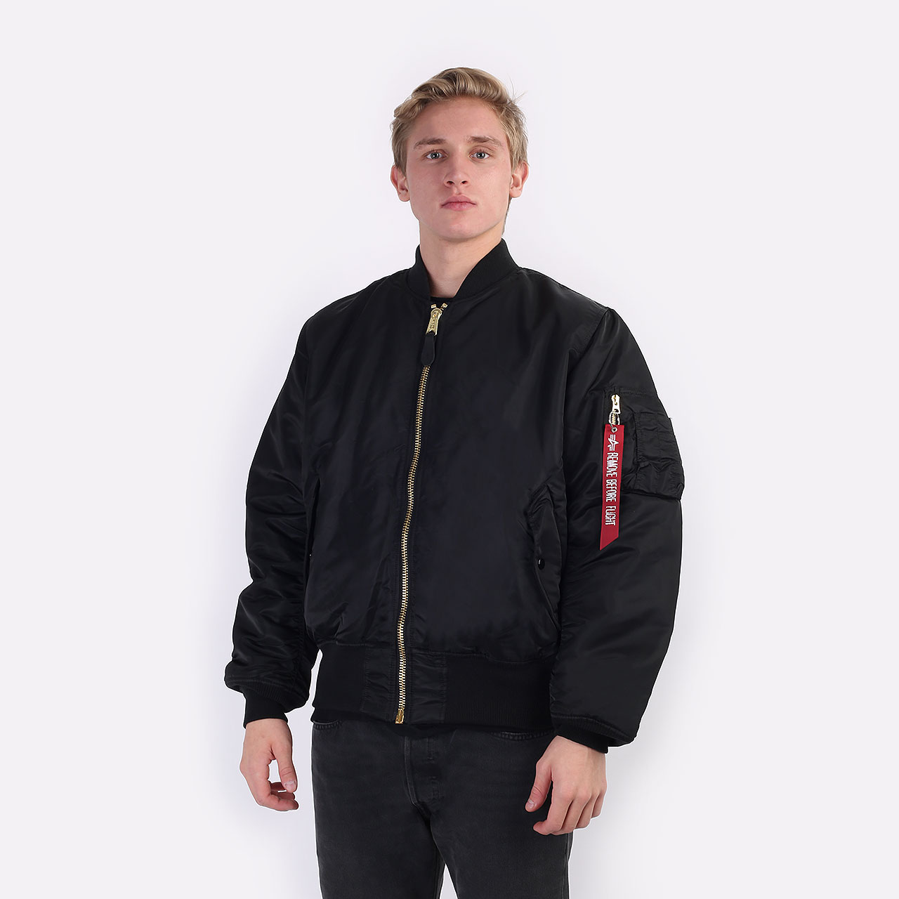 Мужская куртка Alpha Industries MA-1 (MJM21000C1-black) купить по