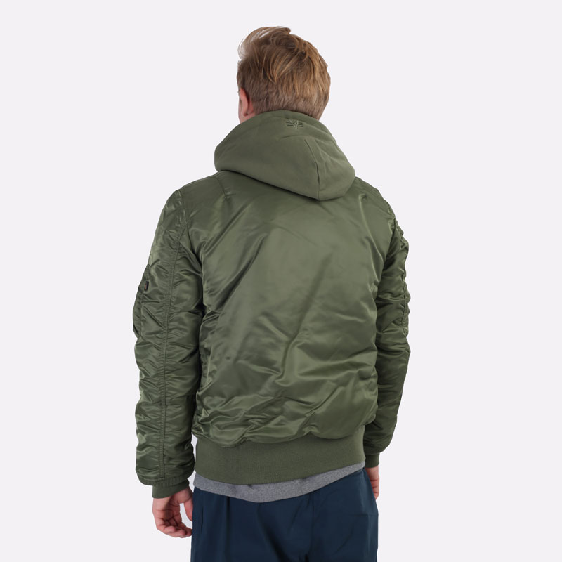 мужская зеленая куртка Alpha Industries MA-1 MJM47506C1-sage/rust - цена, описание, фото 6