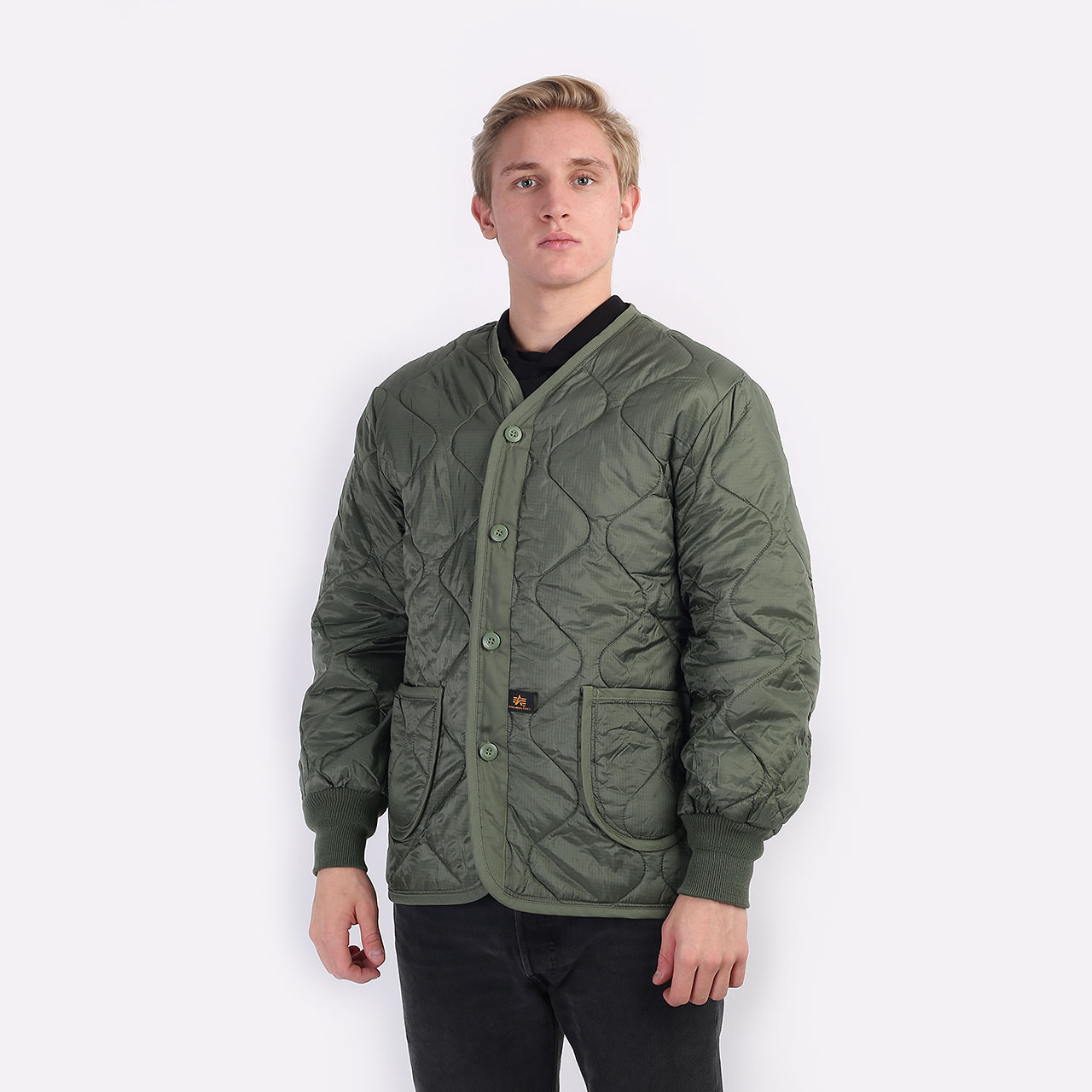 мужская зеленая куртка Alpha Industries ALS/92 MJL48000C1-olive - цена, описание, фото 1