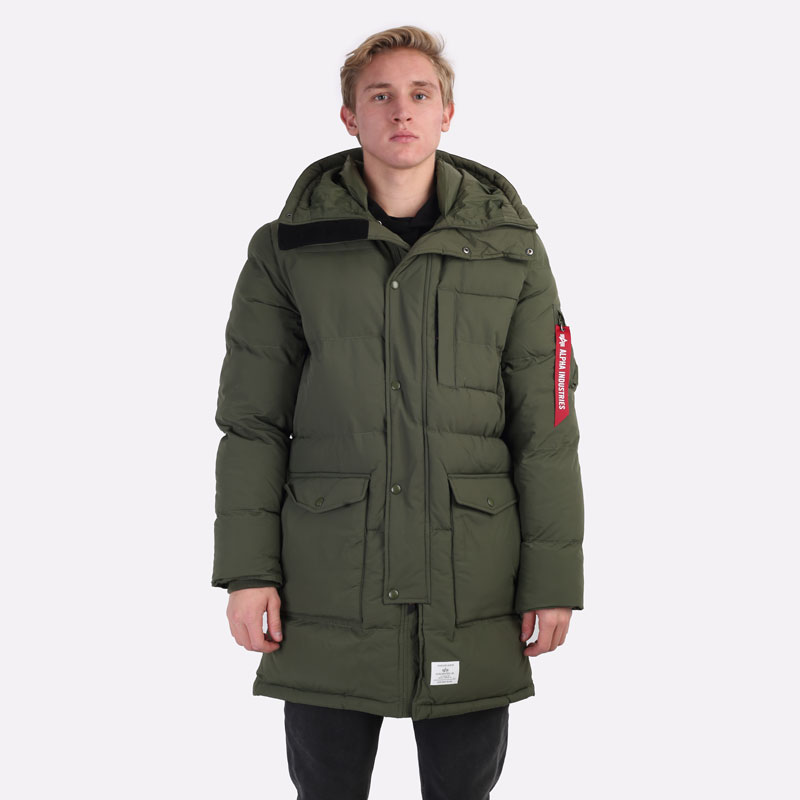 мужская зеленая куртка Alpha Industries N-3B MJN51502C1-drk green - цена, описание, фото 9