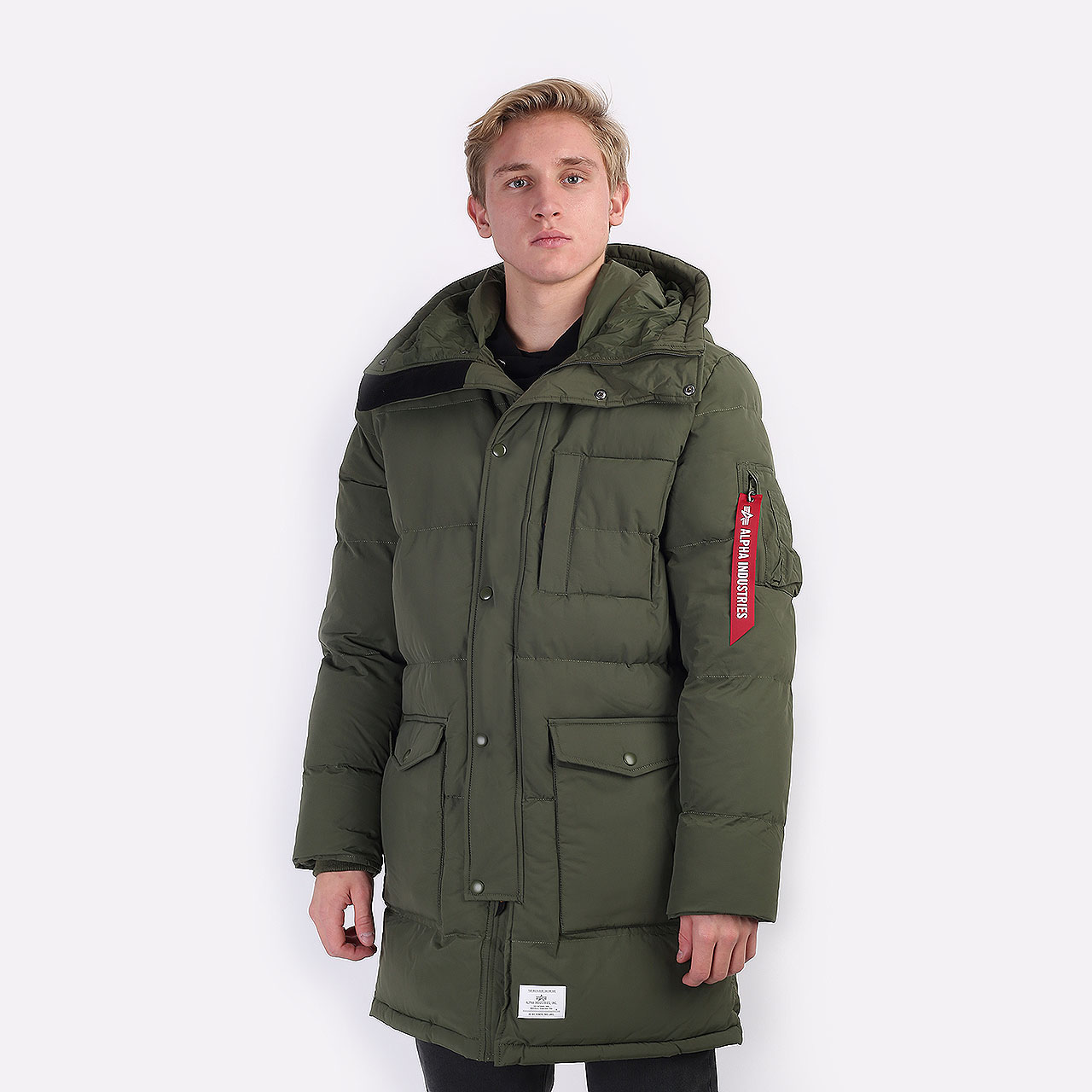 мужская зеленая куртка Alpha Industries N-3B MJN51502C1-drk green - цена, описание, фото 1