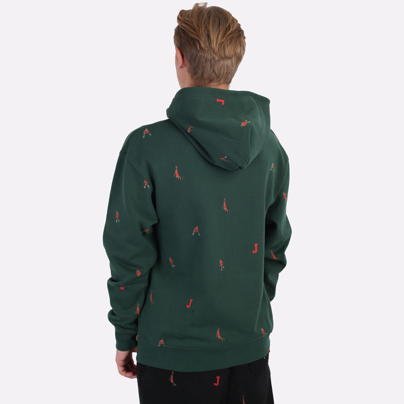 мужская зеленая толстовка Jordan ESSENTIAL STATEMENT FLEECE HOODIE DC9707-333 - цена, описание, фото 5