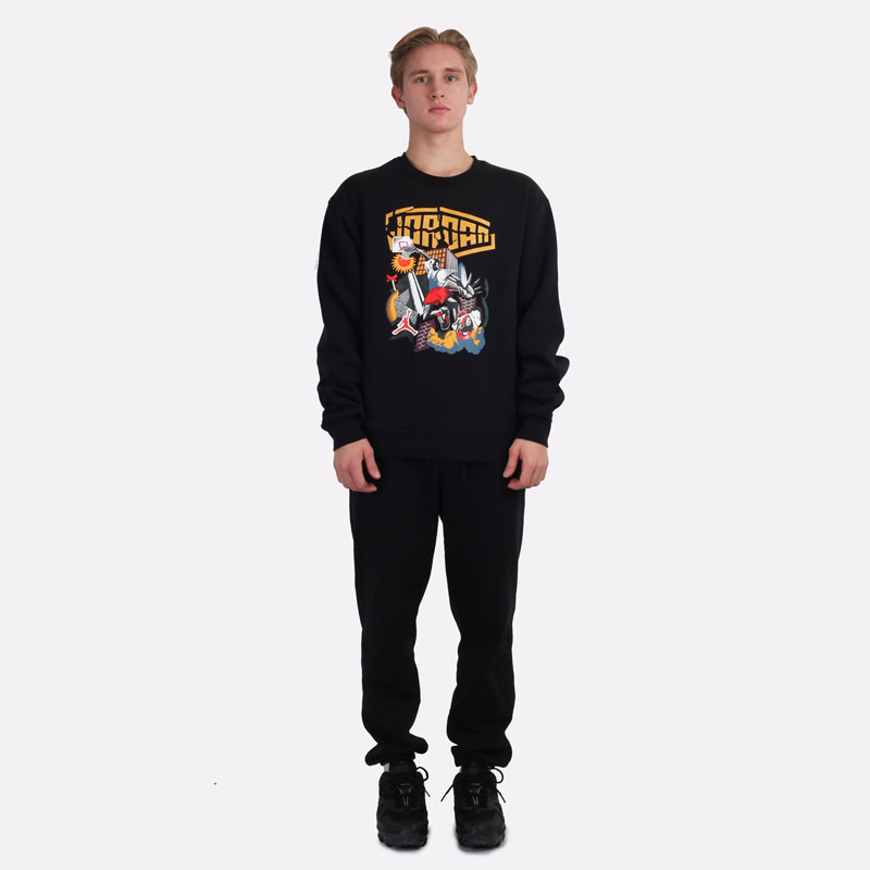 Мужская толстовка Jordan Sport DNA HBR Fleece Crew (DC9615-010)  - цена, описание, фото 6