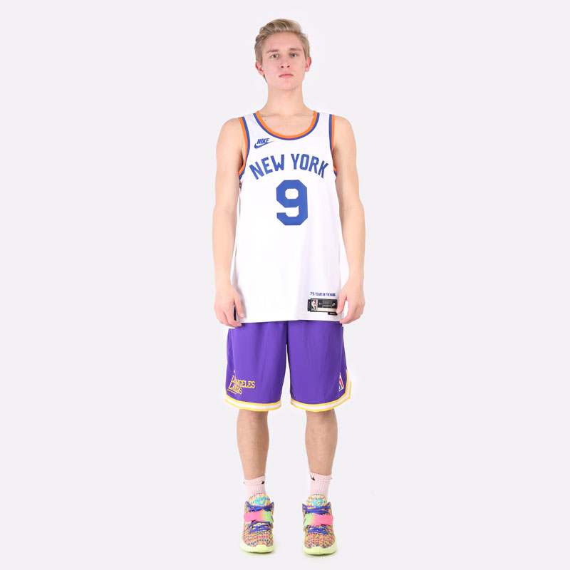 мужская белая майка Nike New York Knicks Classic Edition: Year Zero Jersey  DB4121-100 - цена, описание, фото 6