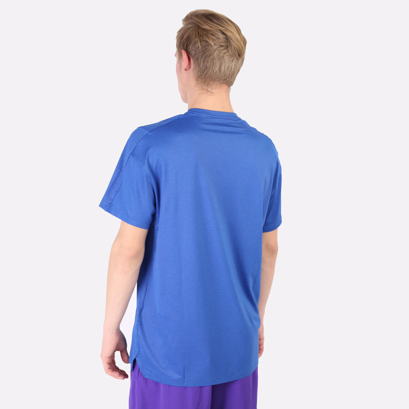 мужская синяя футболка Nike Pro Dri-FIT Short-Sleeve Top CZ1181-492 - цена, описание, фото 3